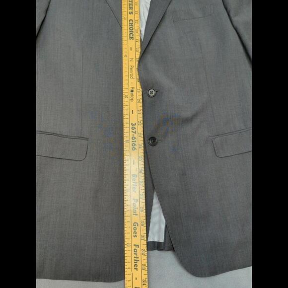 Men’s Brooks Brothers Explorer Madison Fit Wool Blazer Sport Coat Gray Size 46L - Picture 5 of 9